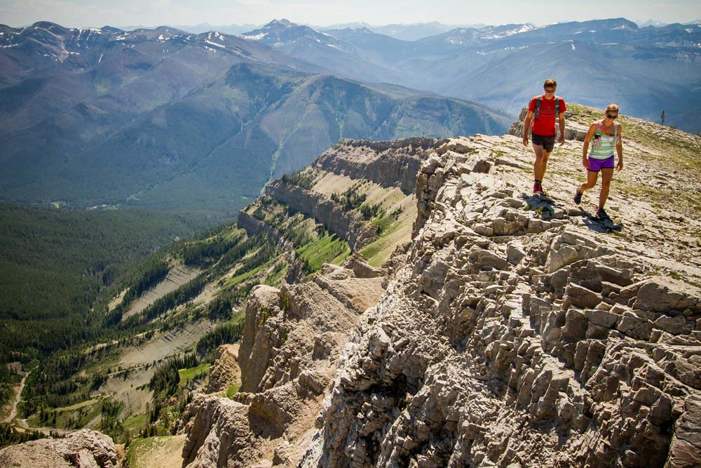 The Chinese Wall (continental divide) in the Bob Marshall