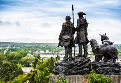 Lewis and Clark Overlooking the Missouri River